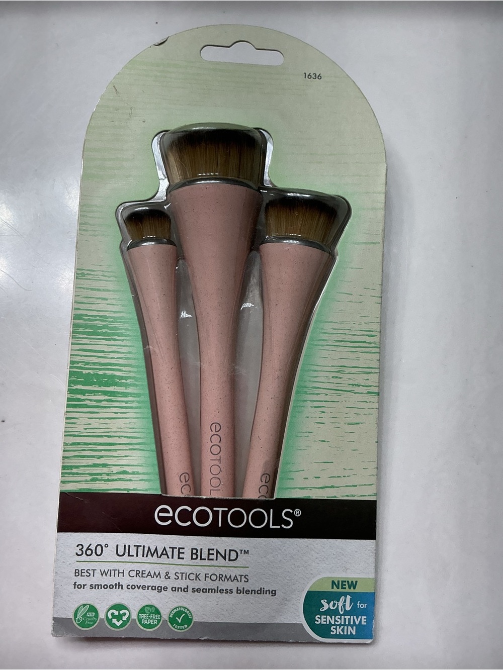 ecotools Three-Piece Face Brush Set 💚 NEW💚
